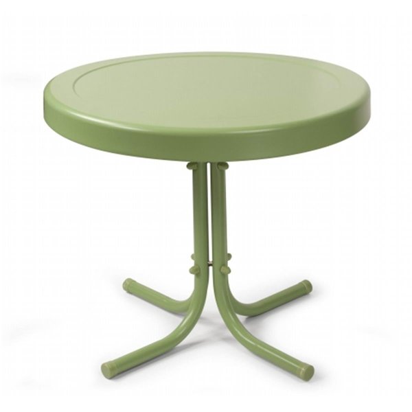 Veranda Retro Metal Side Table in Oasis Green VE96699